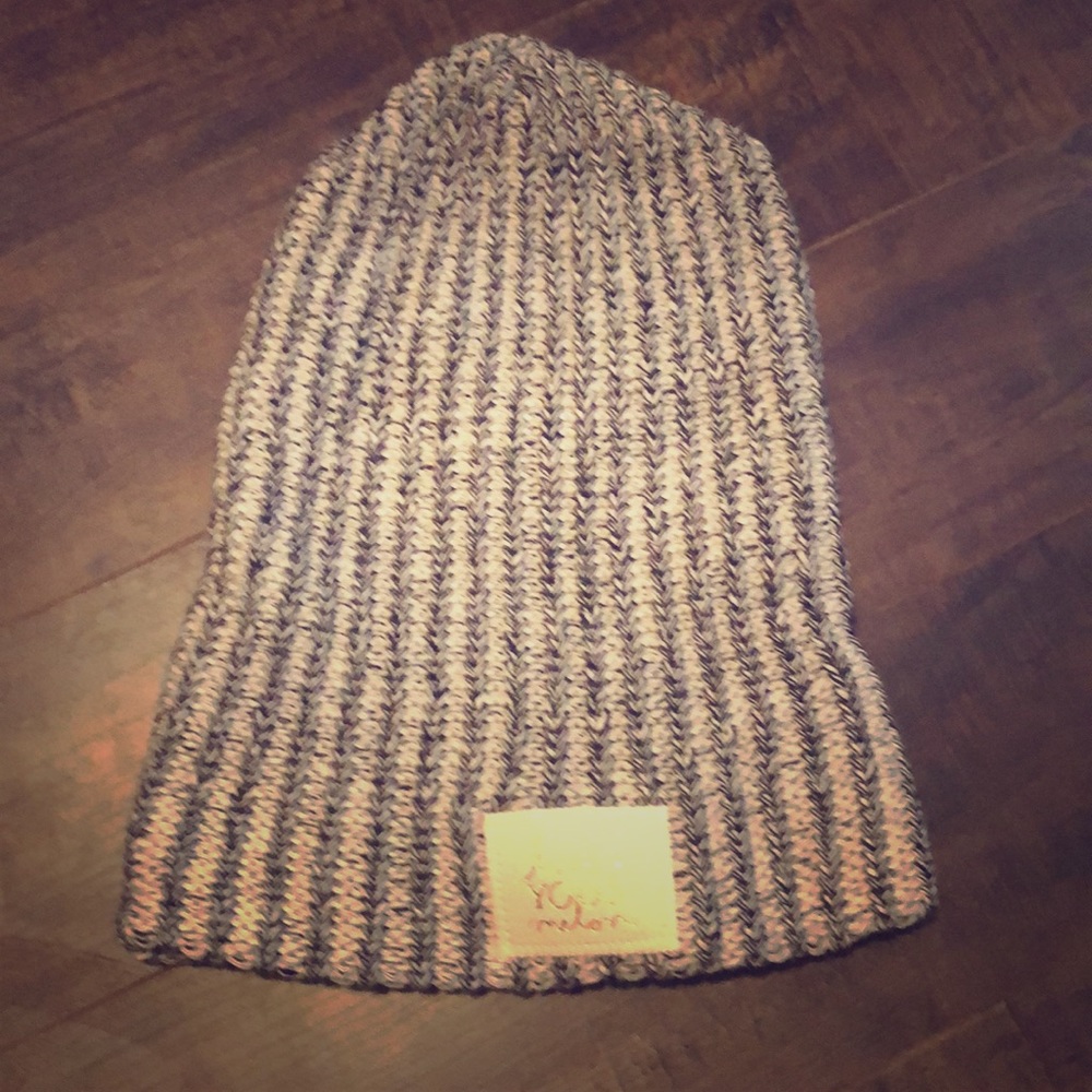 Love your melon grey & white hat brand new